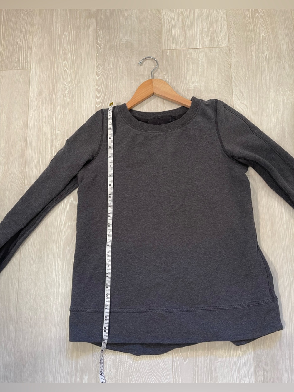 Lululemon Exhalation Pullover Heathered Black / Black Gray size 4/6 fit - Picture 11 of 16